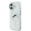 Karl Lagerfeld KLHMP16SHLSKCH iPhone 16 6.1 biały/white hardcase IML Metal Karl&Choupette Head MagSafe
